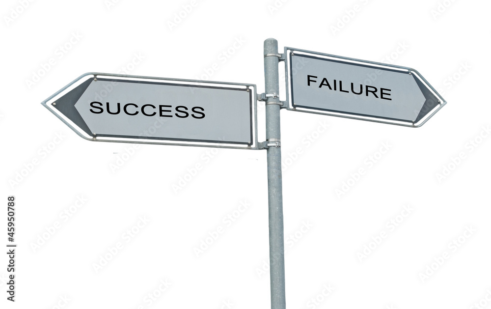 Road signs to success and failure Road signs to success and failure