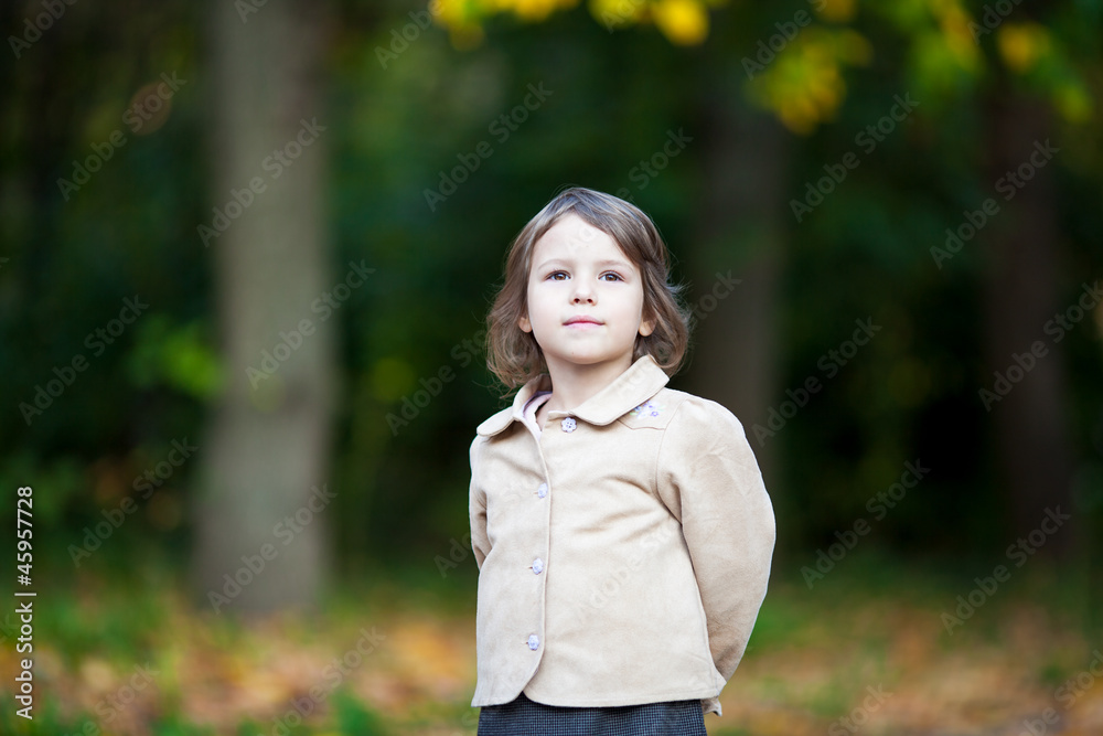 Portrait of adorable toddler girl outdoor Portrait of adorable toddler girl outdoor