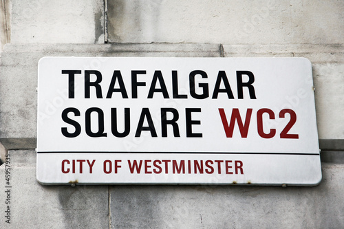 London Street Sign - Trafalgar Square