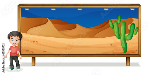 boy and nature frame