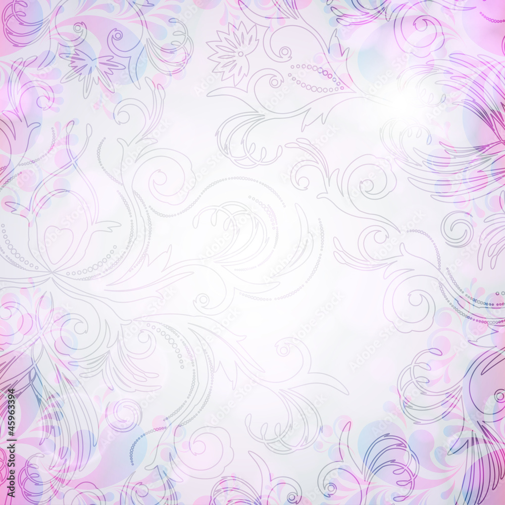 Abstract floral background with east flowers. Abstract floral background with east flowers.