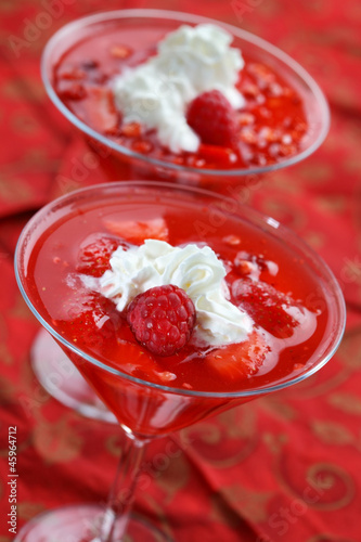 Wallpaper Mural Strawberry jelly with cream for Christmas Torontodigital.ca