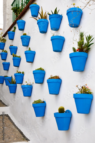 Flowerpots in an Andalusian town © Noradoa