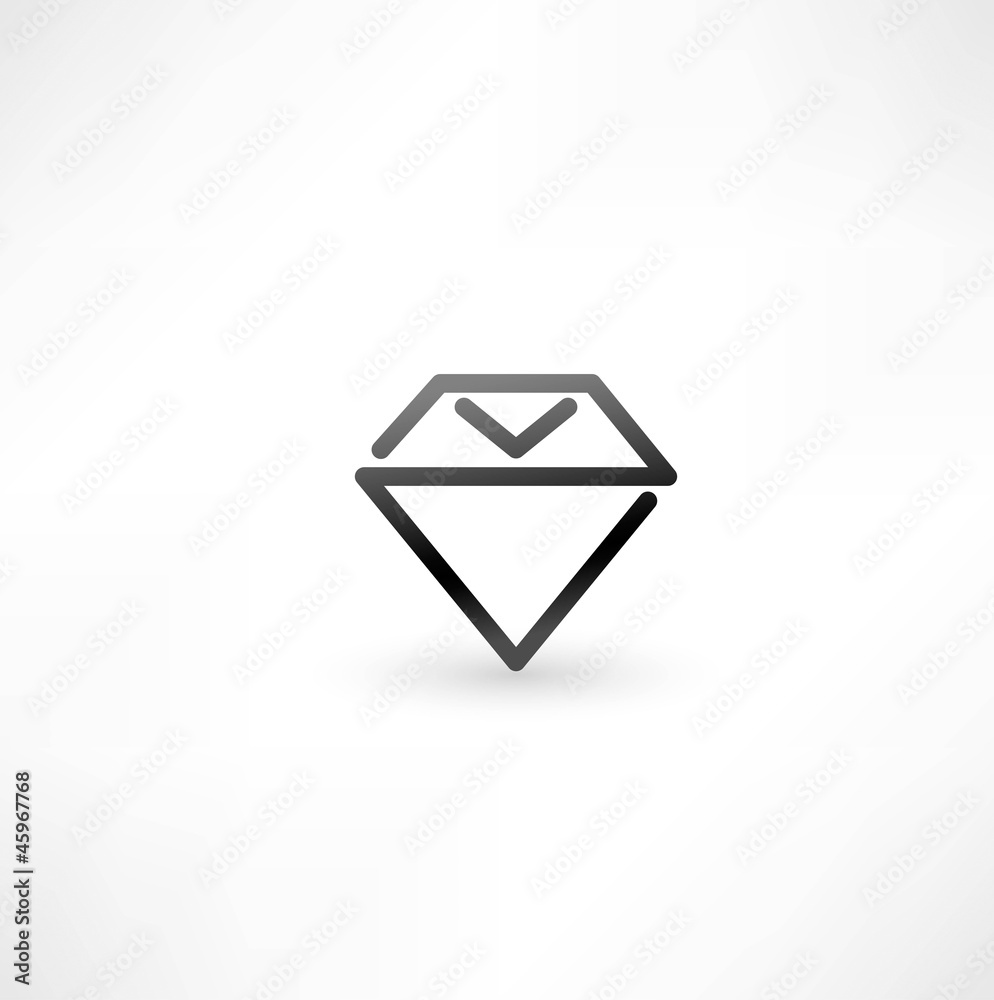 Diamond symbol. design icon Diamond symbol. design icon