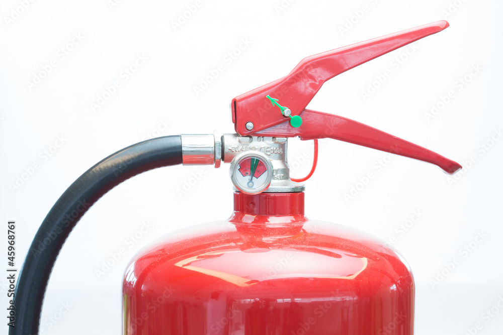 Top of fire extinguisher Top of fire extinguisher
