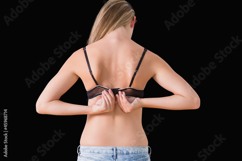 Photography Woman opening her bra