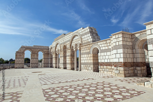The Great Basilica at the first Bulgarian capital, Pliska photo