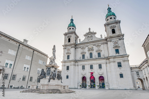 Cathedral square (Domplatz) located at Salzburg, Austria
