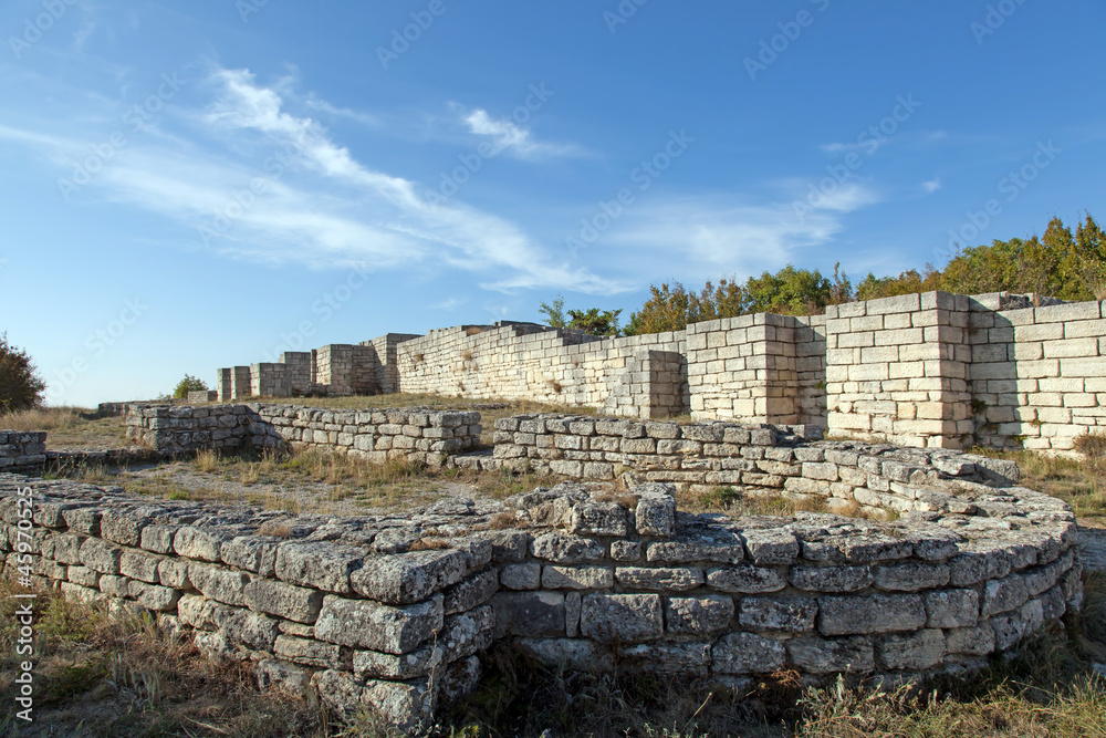 A ancient fortress Madara in Bulgaria