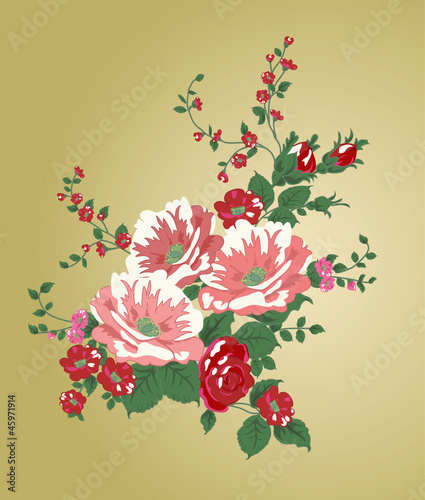 Vintage Flower Bouquet