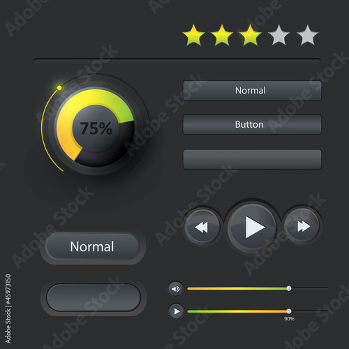 User interface elements set