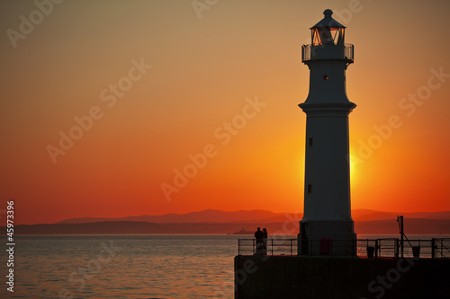 Lighthouse at sunset