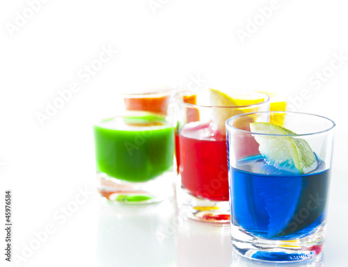 Colored drinks