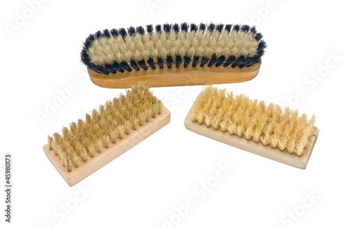 wooden soft body brush