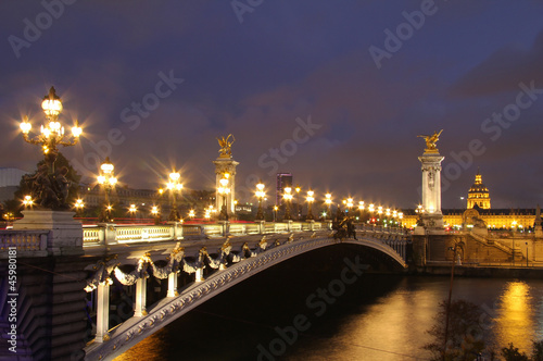 Pont Alexandre III at evening