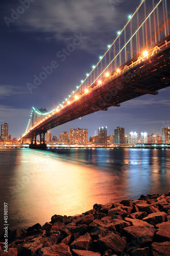 Fototapeta Naklejka Na Ścianę i Meble -  New York City Manhattan Bridge