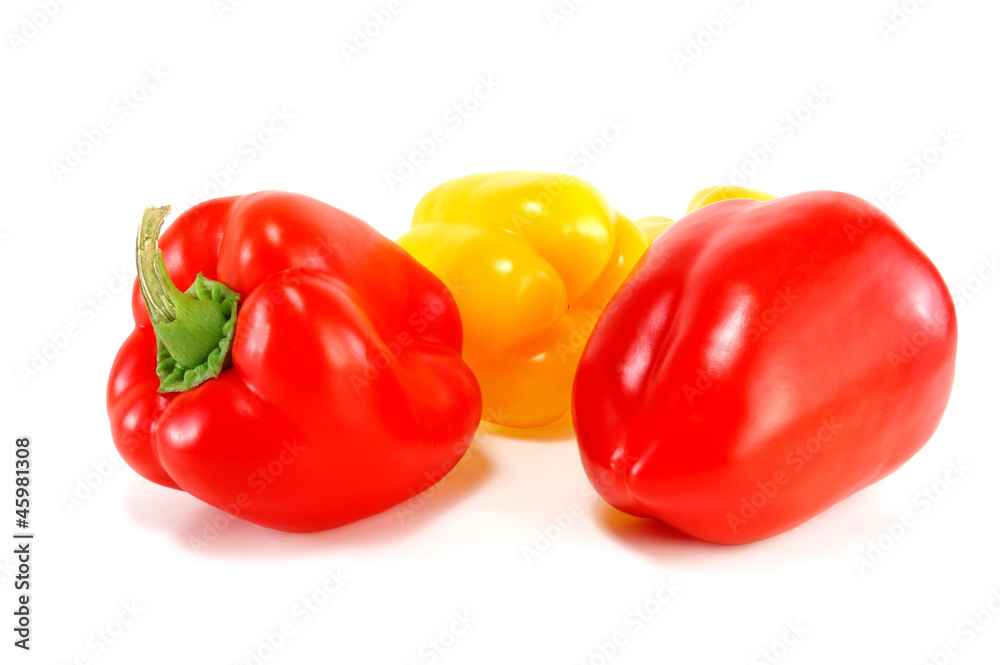 red and yellow peppers red and yellow peppers