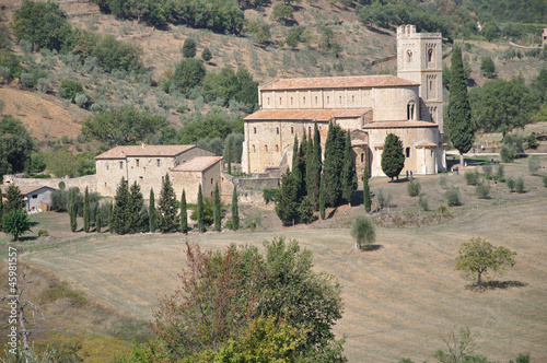 Принти на полотні Tuscany, Monastery Sant'Antimo