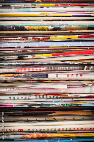 Magazines close-up