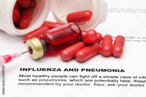 Influenza and pnemonia photo