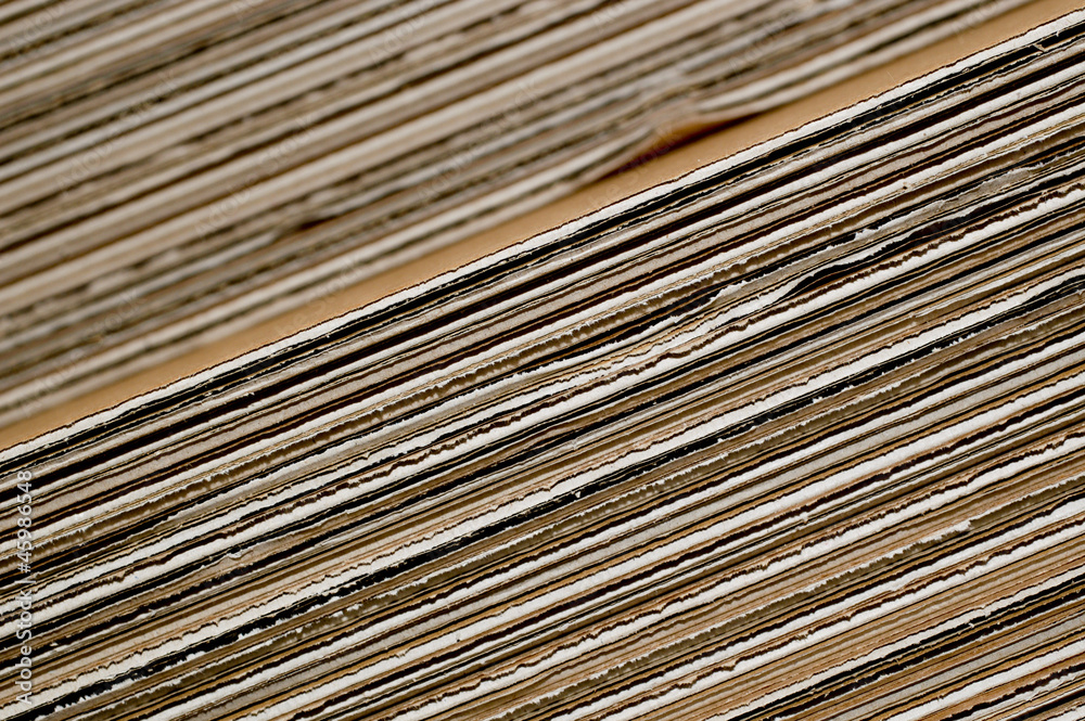 Stack of cardboard