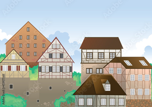 colony of houses