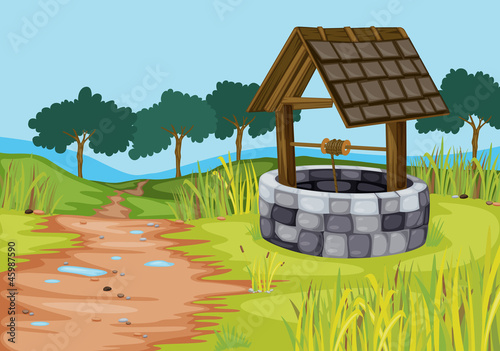 a well