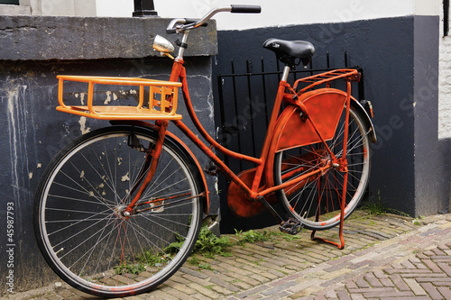 Dutch orange bike