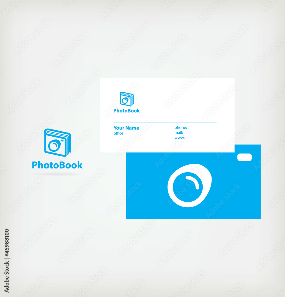 Naklejka premium logo, business card