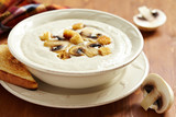 Creme soup with mushrooms and potato
