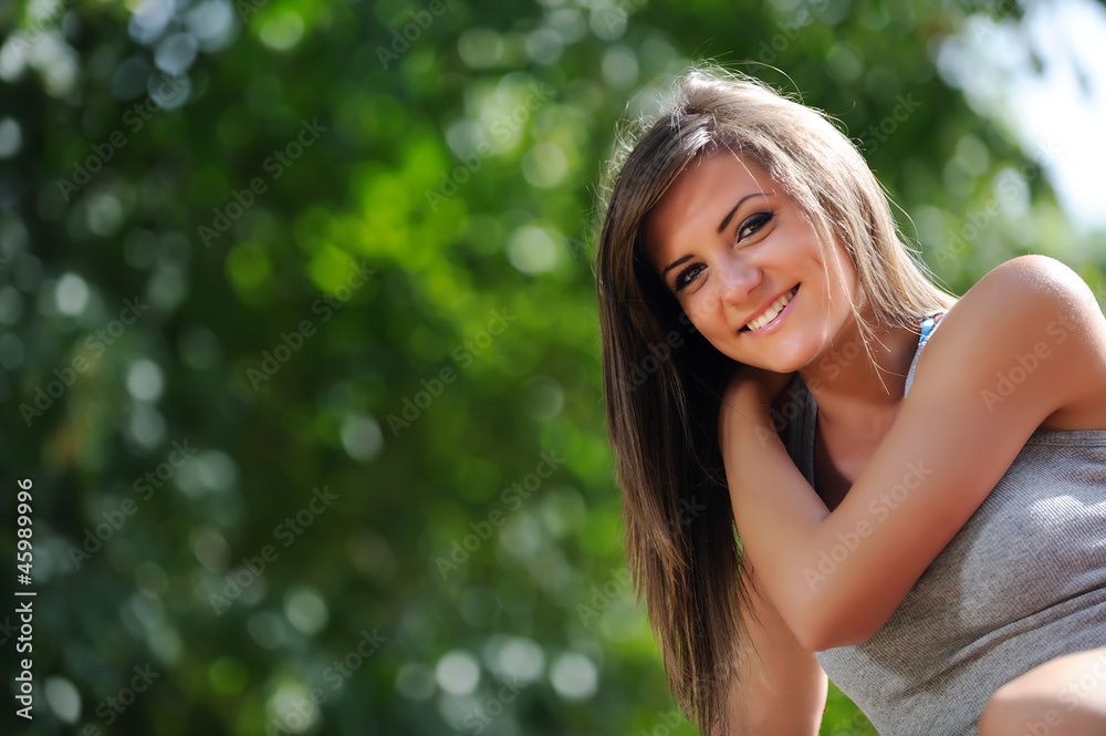 smiling young girl smiling young girl