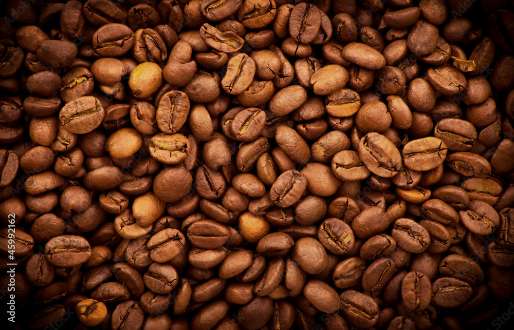 Obraz premium Coffee beans background