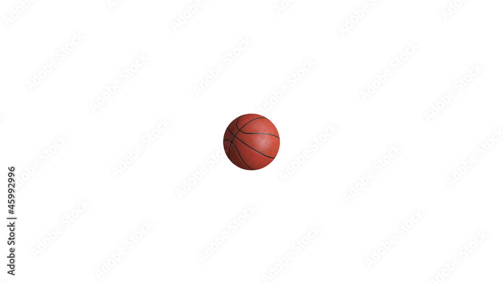 Basketball, Rotation on white background Basketball, Rotation on white background