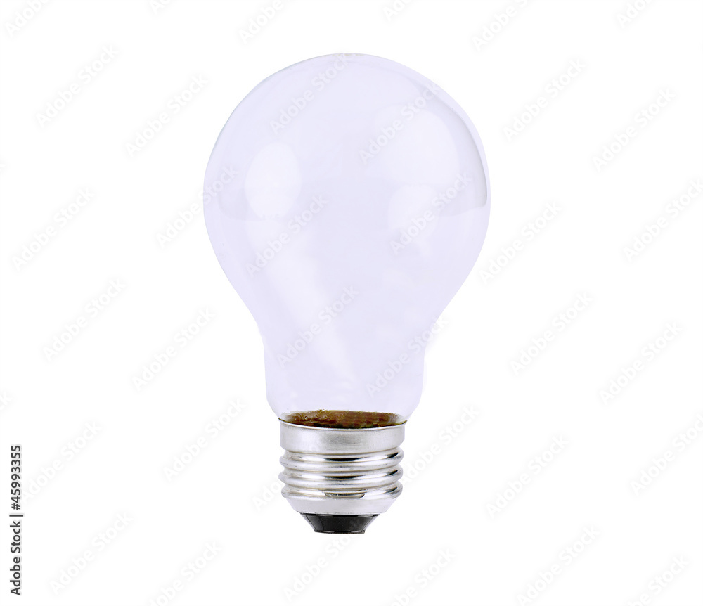 Empty Light bulb, isolated Stock Photo | Adobe Stock