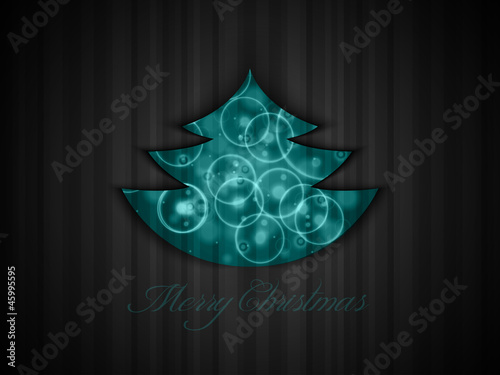 Christmas Tree on Abstract Background photo