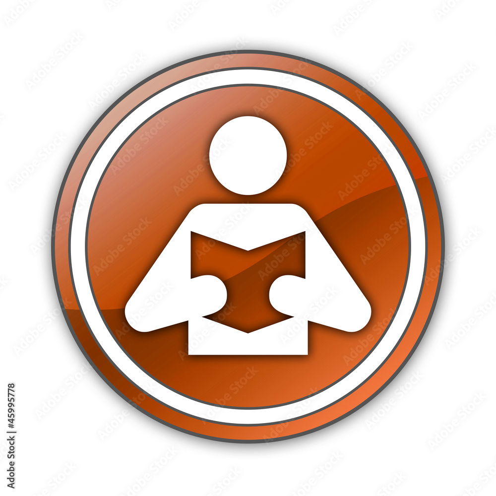 Orange Glossy Button Orange Glossy Button