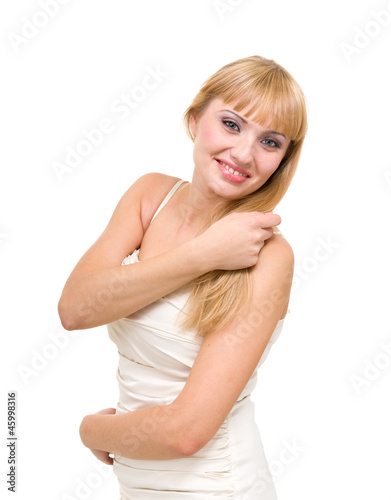 friendly smiling young woman portrait