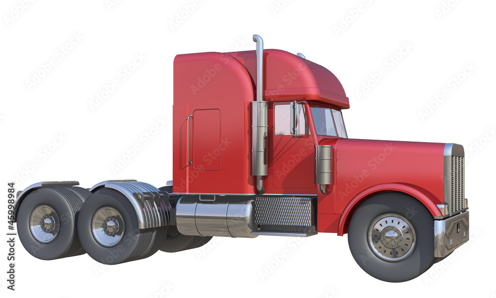 truck on a white background