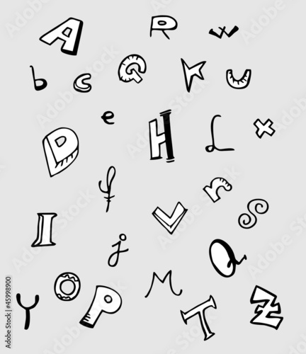 Alphabet education letters