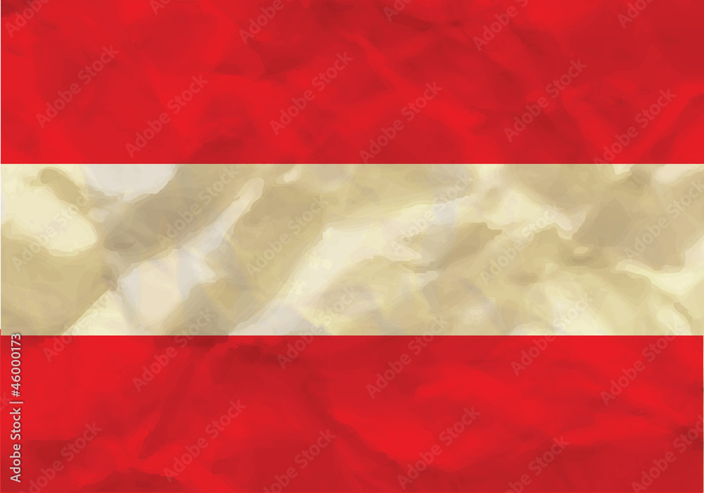 Crumpled flag of Austria Crumpled flag of Austria