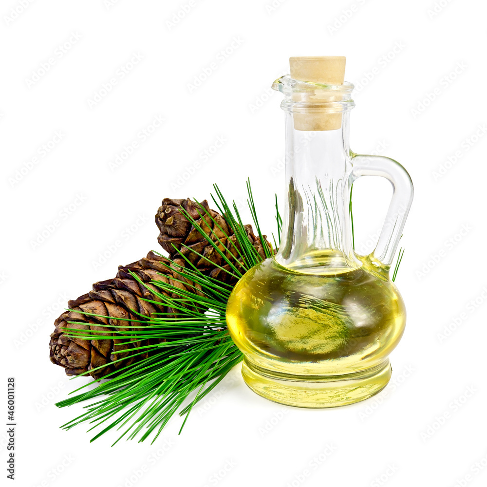 Oil cedar with cones Oil cedar with cones