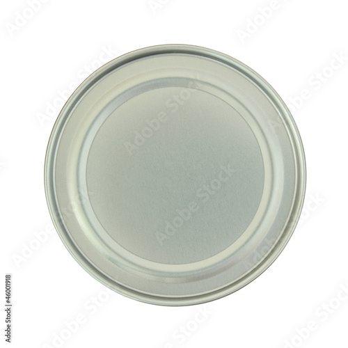 canned food isolated on white background with clipping path