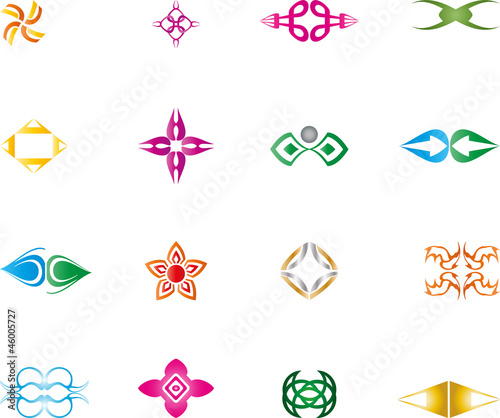 Abstract Design Elements 2D and 3D