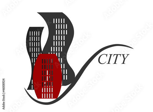 symbolical image of the big city