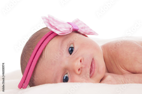 Obraz na płótnie Newborn baby w salonie