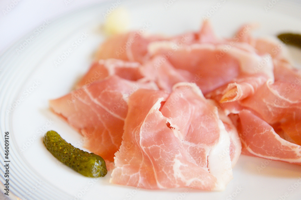 sliced ham sliced ham