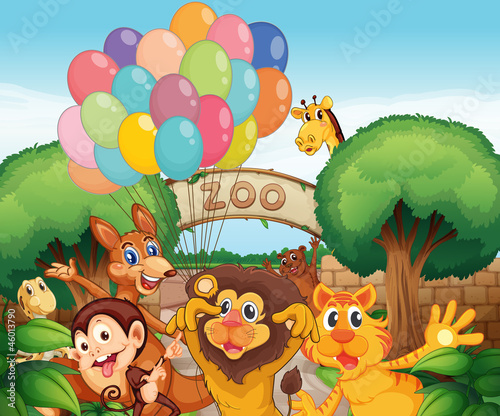 a zoo and the animals