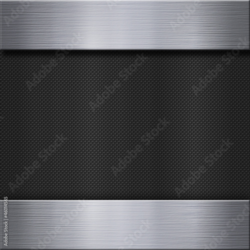Aluminum metal plate and carbon fibre
