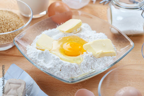 Ingredients for making dough