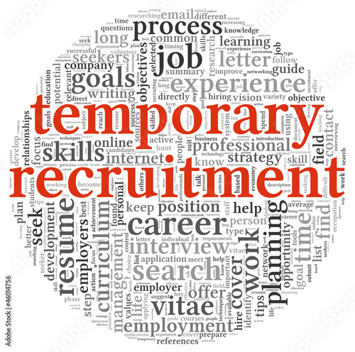 Temporary recruitment concept